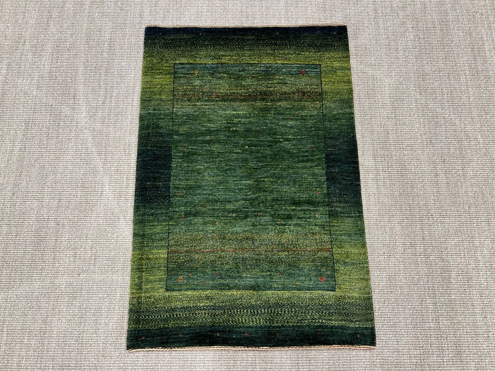 Loribaft Tappeto 80 x 120 Verde (Iran) Annodato A Mano