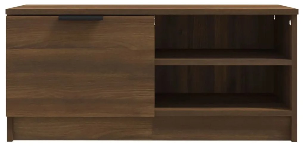 Mobili tv 2 pz rovere marrone 80x35x36,5cm in legno multistrato