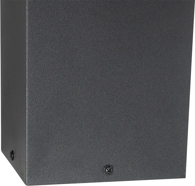 Lampada da terra per esterni nera 40 cm con luce dimmerabile e sensore solare - Charlotte