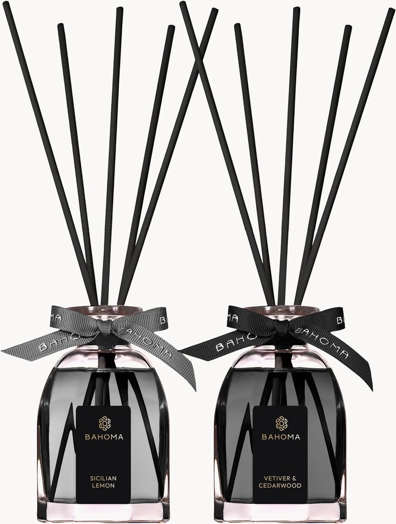 Diffusore ottagonale in confezione regalo (Limone di Sicilia, Vetiver e Legno di Cedro), set da 2