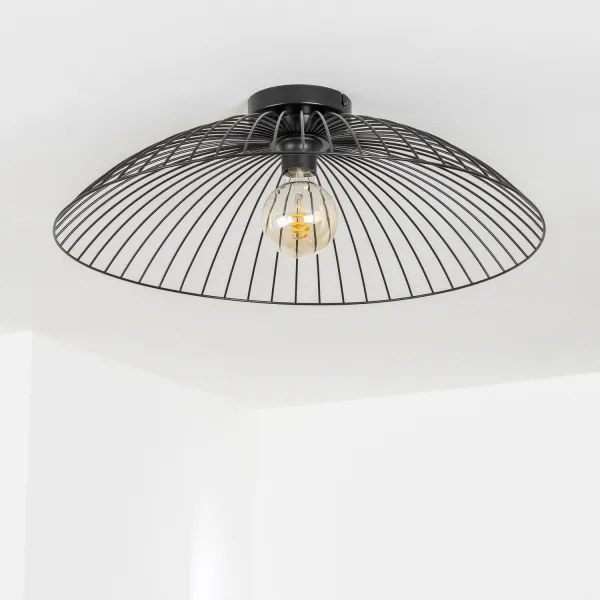 Brilagi - Plafoniera LED CERIA WIRE 1xE27/40W/230V Ø 60 cm nero