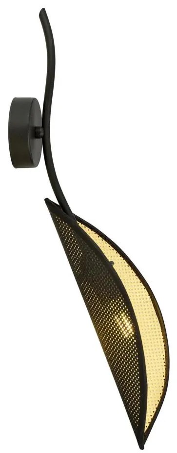 Applique LOTUS 1xE14/10W/230V nero/oro