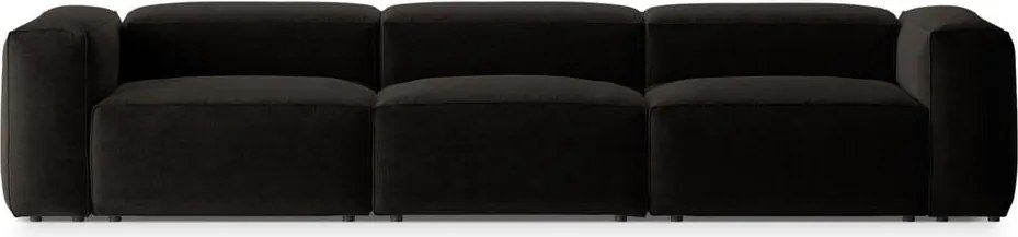 Divano nero 364 cm Bergamo – Cosmopolitan Design
