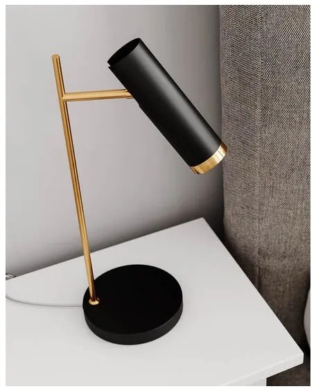 ByRydens 4002280-4002 - Lampada da tavolo PULS 1xGU10/7W/230V nera