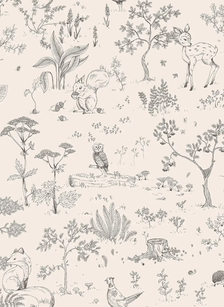 Sandberg Carta da parati Hollie - Graphite