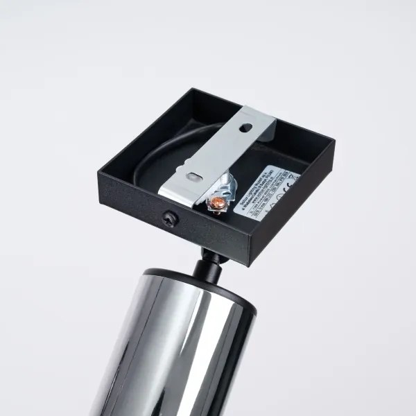 Sollux SL.1366 - Faretto da parete WINX 1xGU10/10W/230V nero/cromo