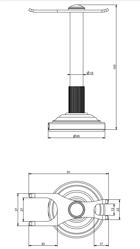 Porta rasoio da appoggio cromo Venti20 65523 Gessi