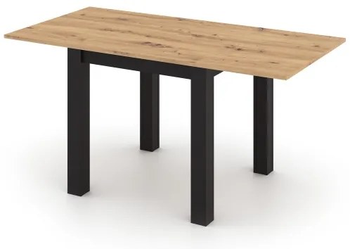 Tavolo da pranzo allungabile ZARO rovere artisan/nero