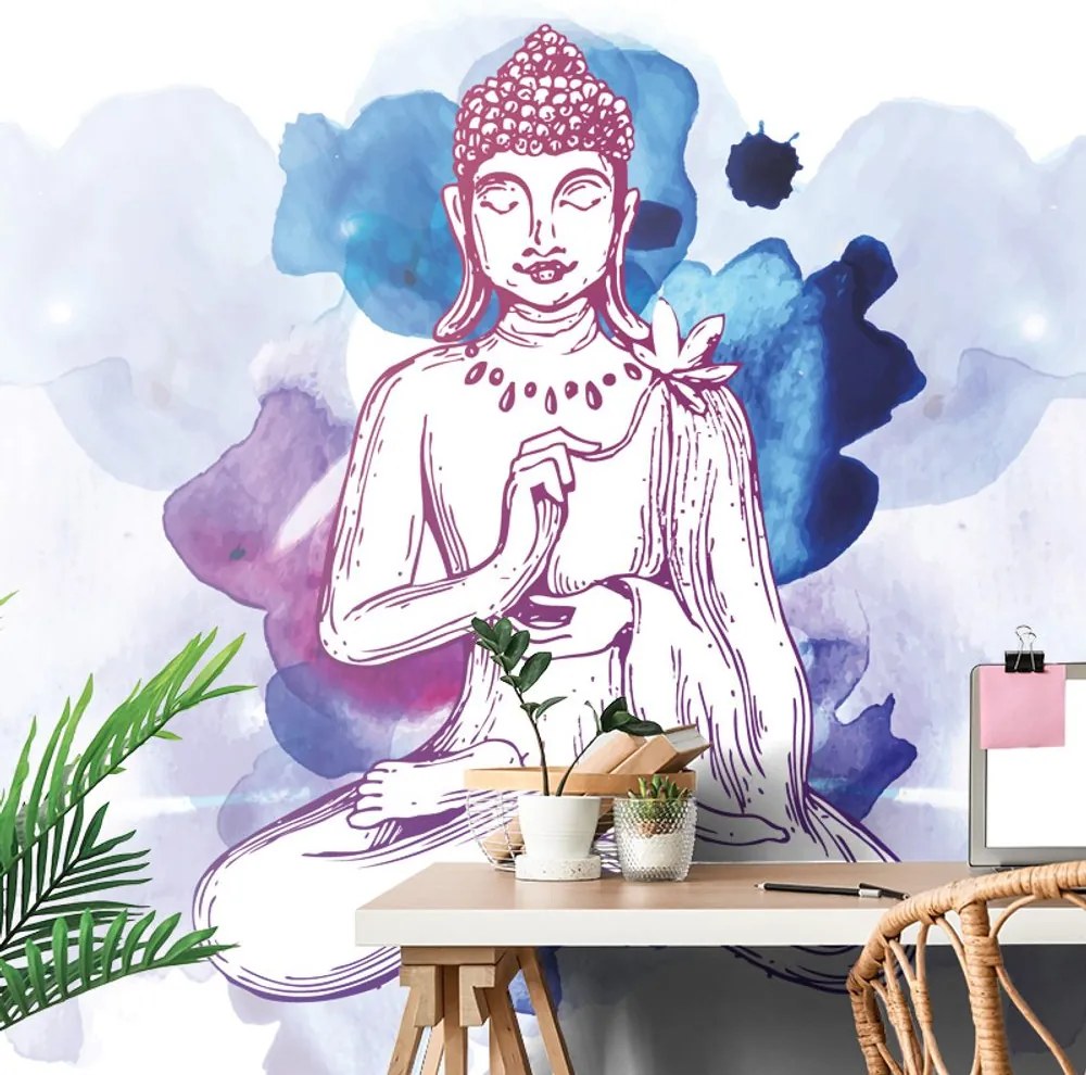 Carta da parati autoadesiva – Illustrazione di Buddha