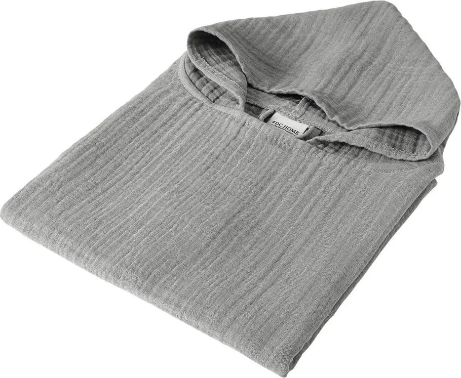 Poncho per bambini grigio in mussola 3-6 anni Juno – Foutastic