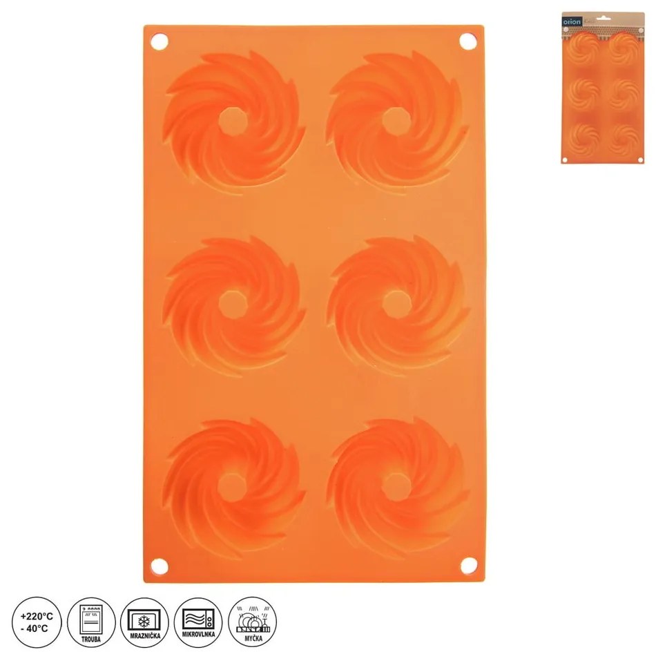 Stampo da forno in silicone per ciambelle 17x28 cm – Orion