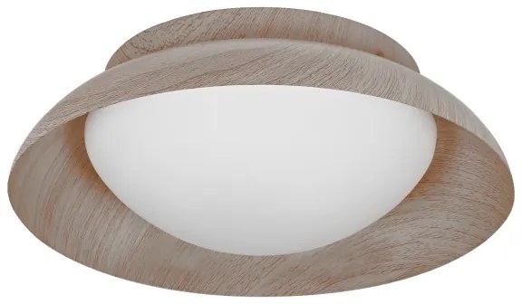 Osram - Plafoniera ORBIS MILAN 2xE27/10W/230V diam. 30,5 cm finitura effetto legno
