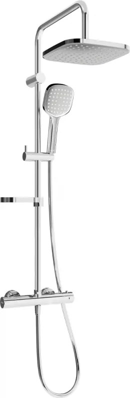 Mexen KX33 set doccia a parete con soffione e rubinetto termostatico, cromo - 771503391-00