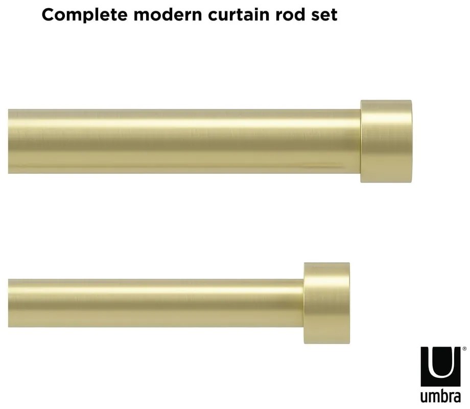 Mantovana doppia estensibile in acciaio 91 - 168 cm Cappa - Umbra