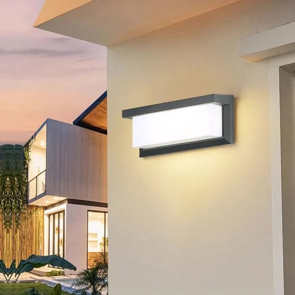 Brilagi -LED RGBW Applique da esterno BRICKY 1xE27/9W/230V antracite IP54