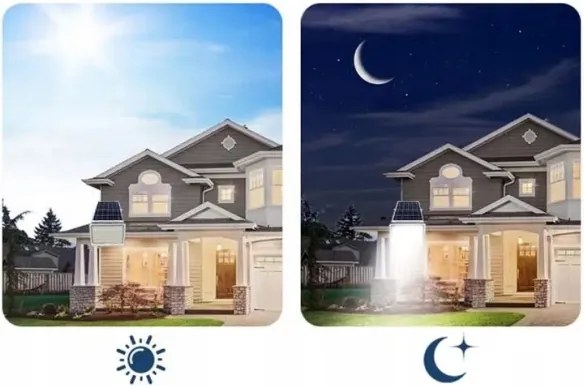 Proiettore solare dimmerabile a LED/100W/3,2V 5000K 10500 mAh IP65 nero + telecomando