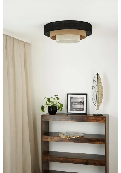 Brilagi -Plafoniera ASPEN LUNETA LED/12W/230V diametro 60 nero/beige/color crema