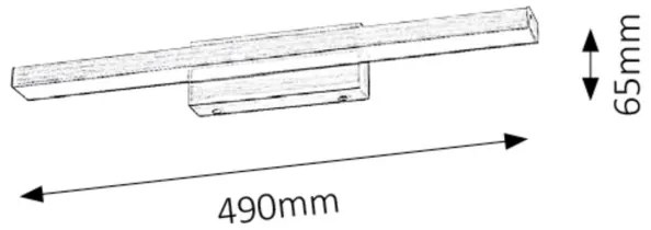Rabalux 5721 - Illuminazione LED per specchio da bagno JOHN LED/12W/230V