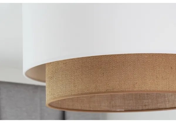 Duolla - Plafoniera BOHO 1xE27/15W/230V diametro 45 cm bianco/marrone