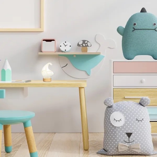 Rabalux 76001 - Lampada da tavolo LED per bambini AKALI LED/2W/5V 3000K barca faggio