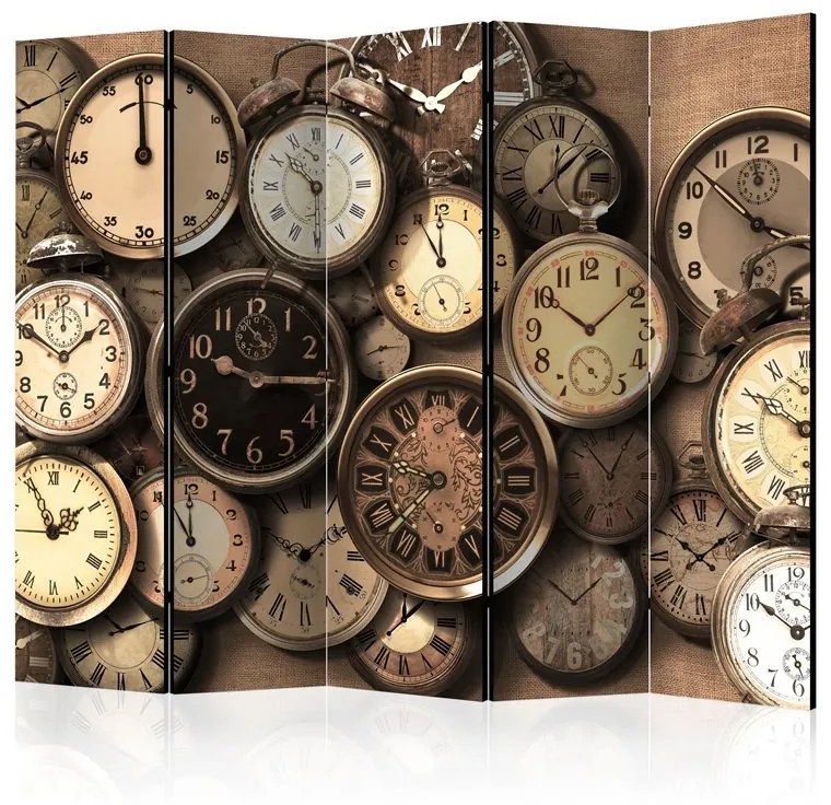 Paravento  Old Clocks II [Room Dividers]  Colore ---, Dimensioni e Misure 225x172