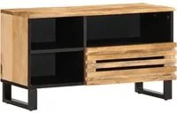 Mobile Porta TV 80x34x46 cm in Legno Massello di Mango Grezzo 377519