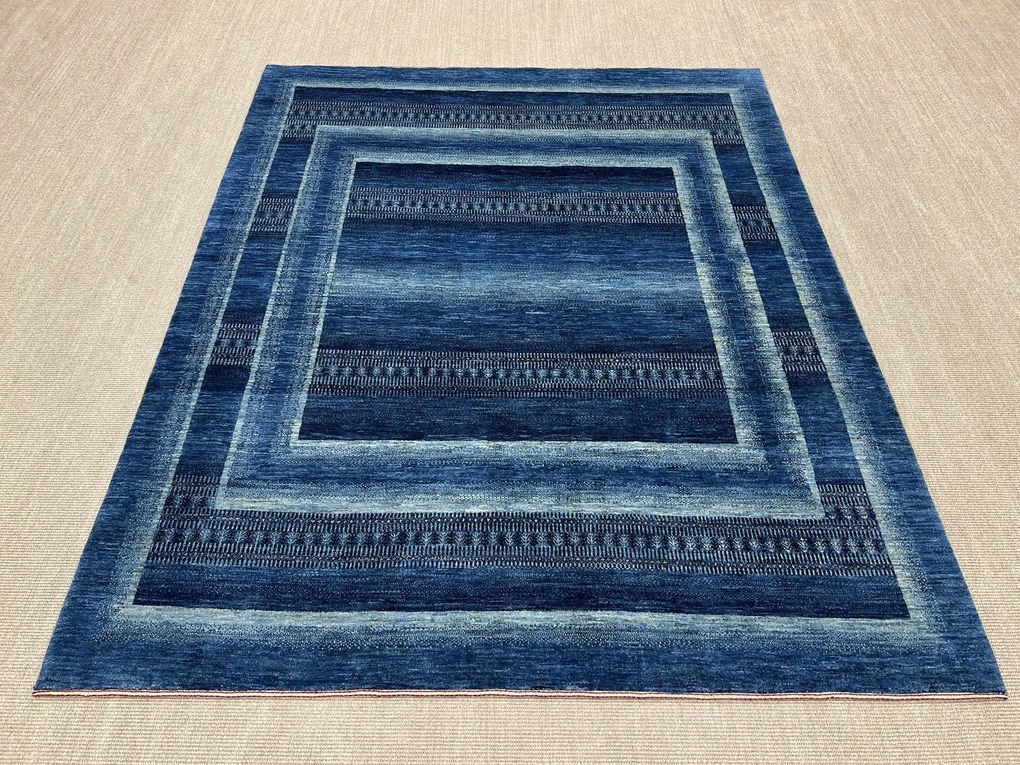 Loribaft Tappeto 210 x 250 Blu (Iran) Annodato A Mano