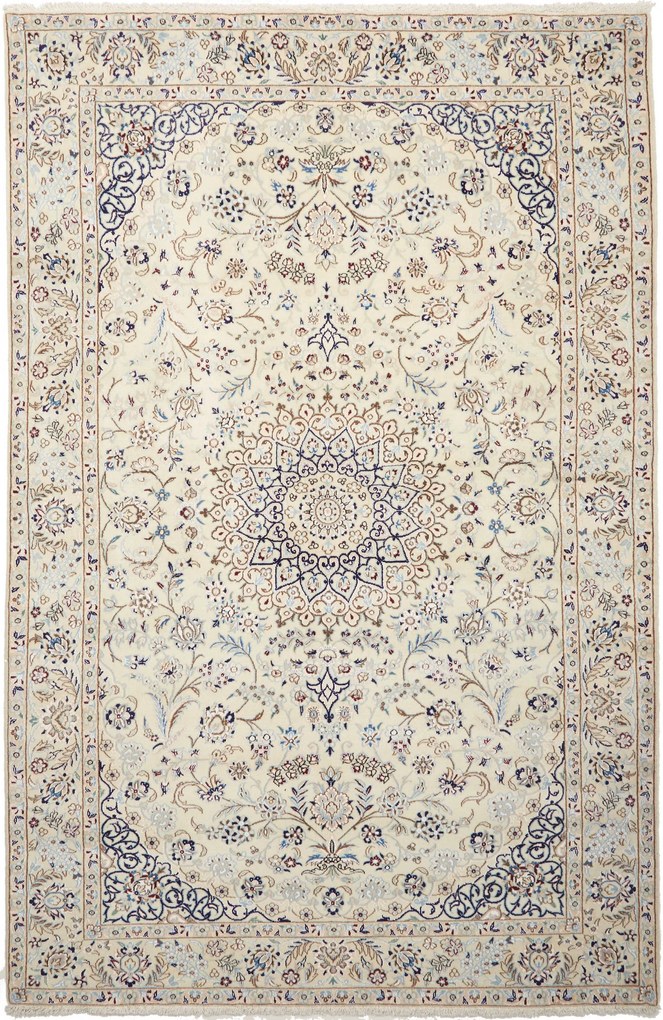 Nain Tappeto persiano 160 x 240 Beige (Iran) Annodato A Mano