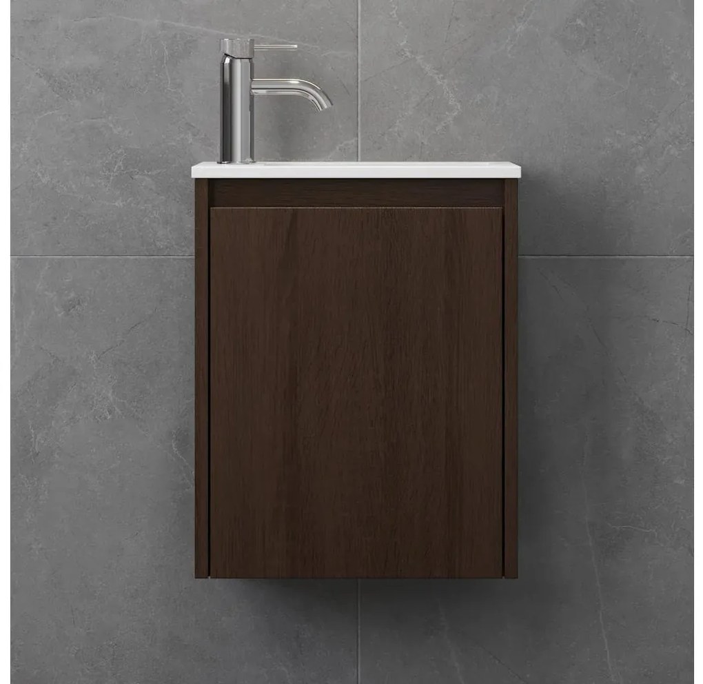 Mobile da bagno con lavabo COMO 40 cm noce
