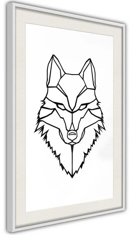 Poster  Wolf Look  Cornice Quadri Cornice nera, Larghezza x Altezza Home decor 20x30