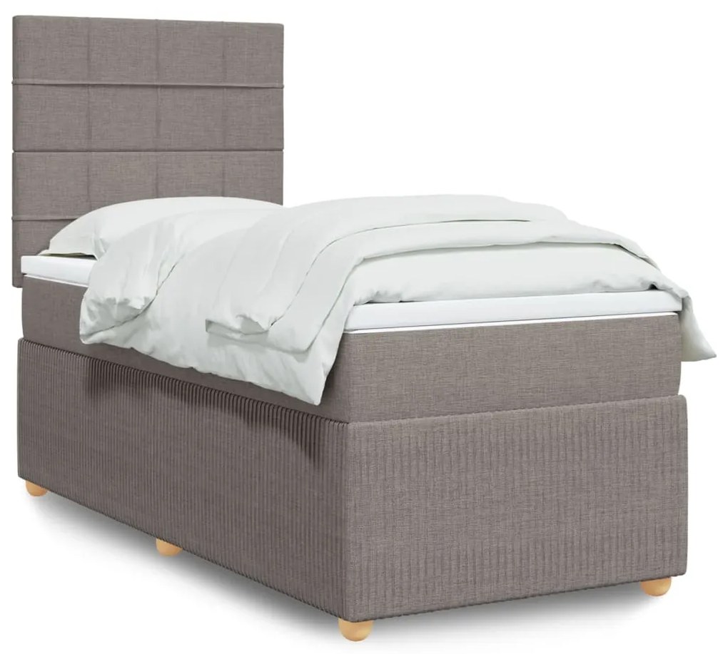 Giroletto A Molle Con Materasso Tortora 90x200 Cm İntessuto /
