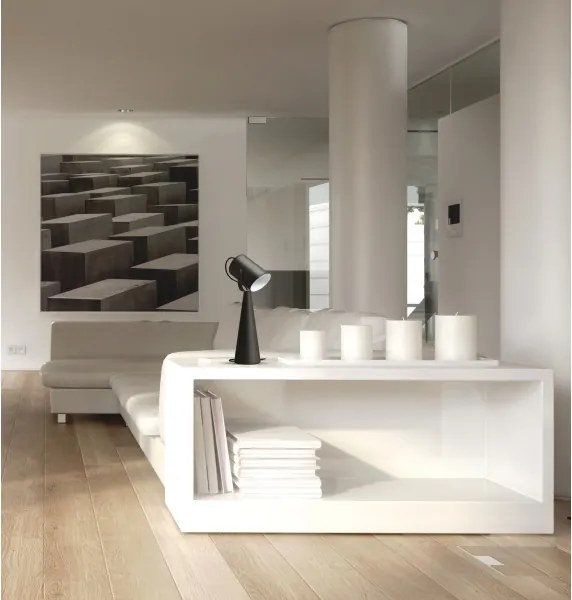 Kanlux 36261 - Lampada da tavolo LARATA 1xE27/5W/230V nera