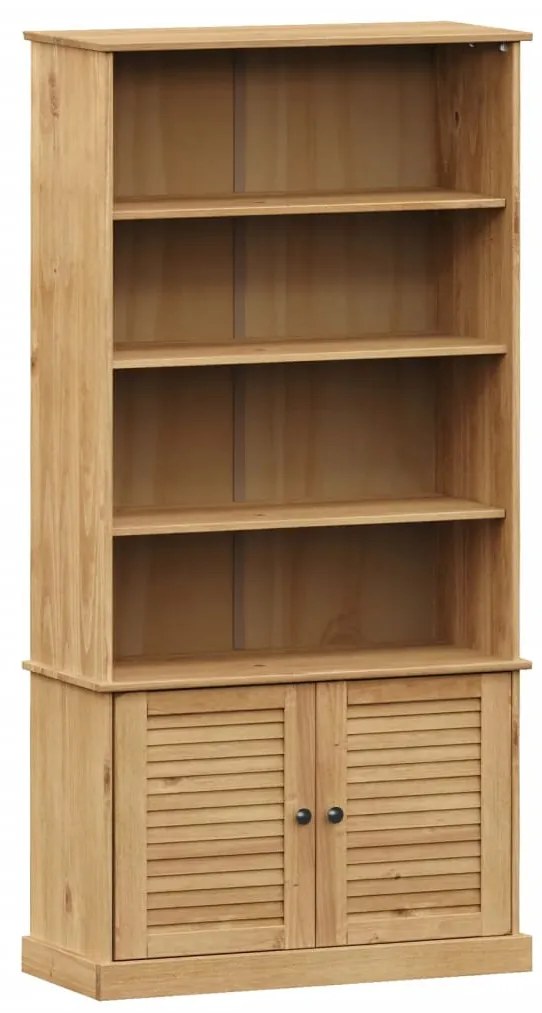 Libreria vigo 85x35x170 cm in legno massello di pino