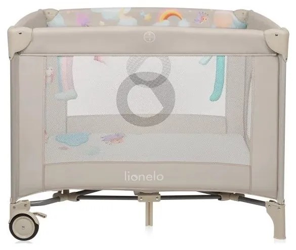 Lionelo - Recinto per bambini MILLE PLUS Grigio/Beige