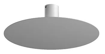 Plafoniera Moderna Disk Metallo Grigio 5 Luci Gx53