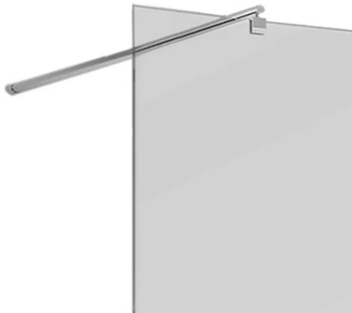 Doccia Walk-In 160 cm trasparente 6 mm profilo cromo H 200 cm Klug