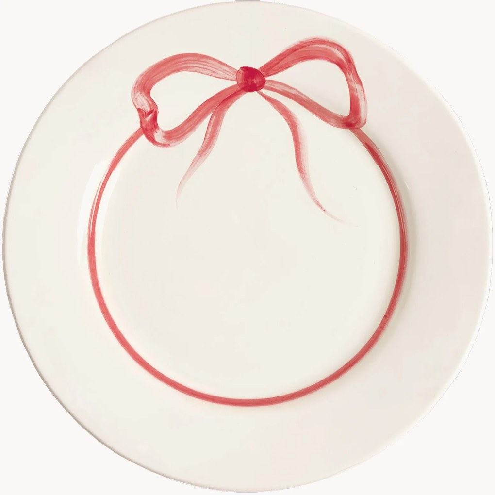 Piatto piano dipinto a mano Bow