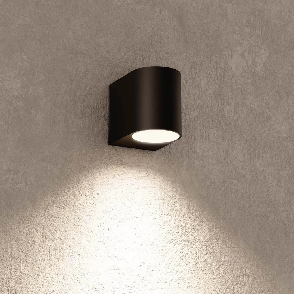 Applique da Esterno Monodirezione IP65 GU10 Stondata - Nero