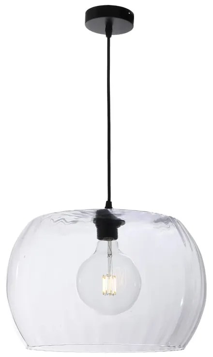 Lampadario Glamour HEAVEN trasparente paralume trasparente E27 Ø29cm LUSSIOL