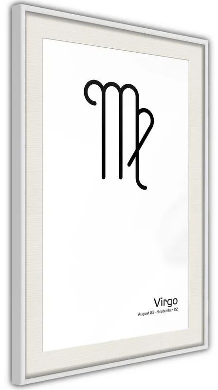 Poster  Zodiac: Virgo II  Cornice Quadri Cornice nera, Larghezza x Altezza Home decor 30x45