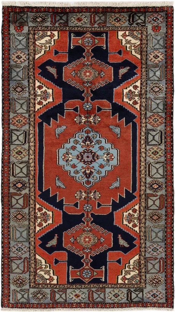Shiraz Tappeto 130 x 220 (Iran) Annodato A Mano