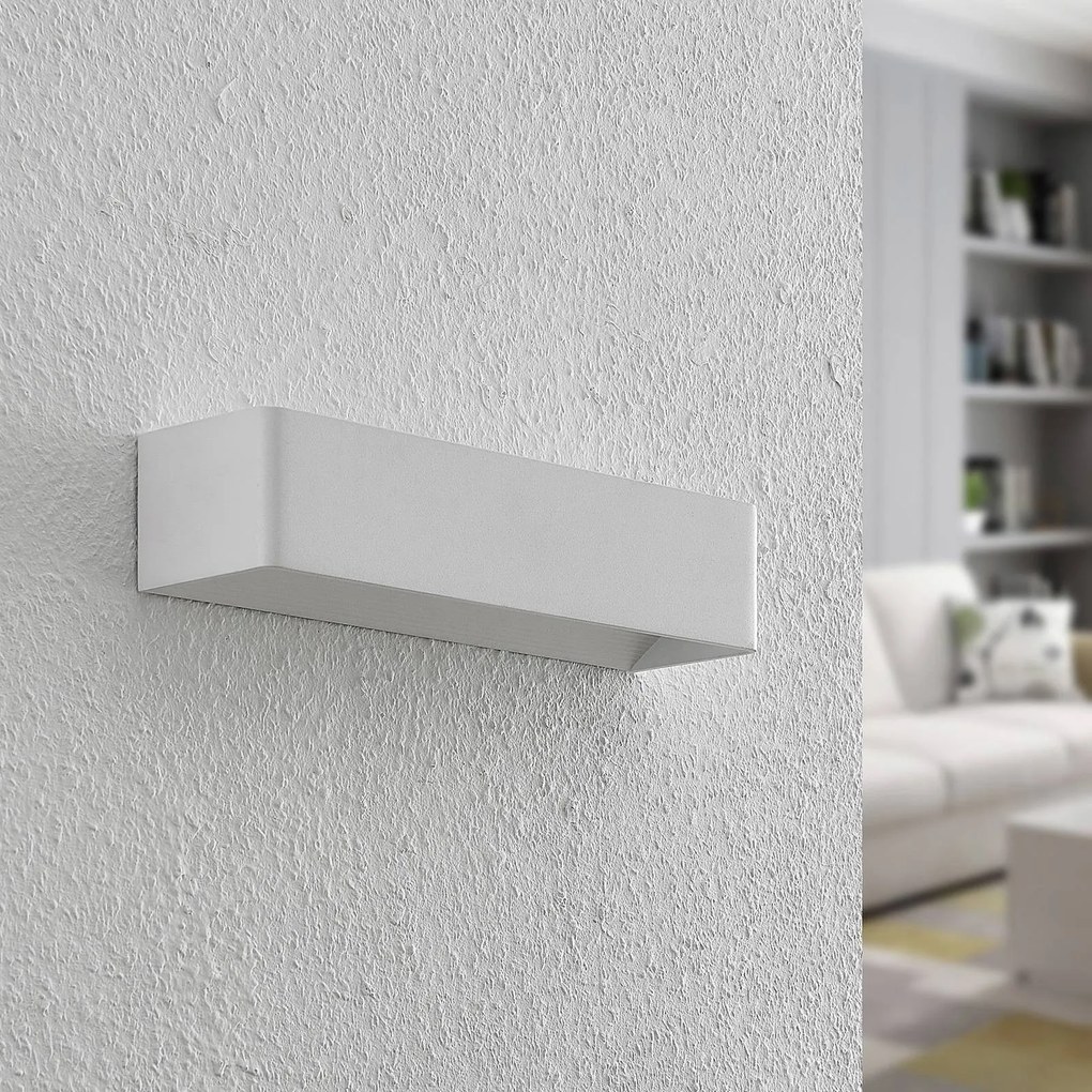 Arcchio Applique a LED Karam, 37 cm, bianco, metallo, up/down
