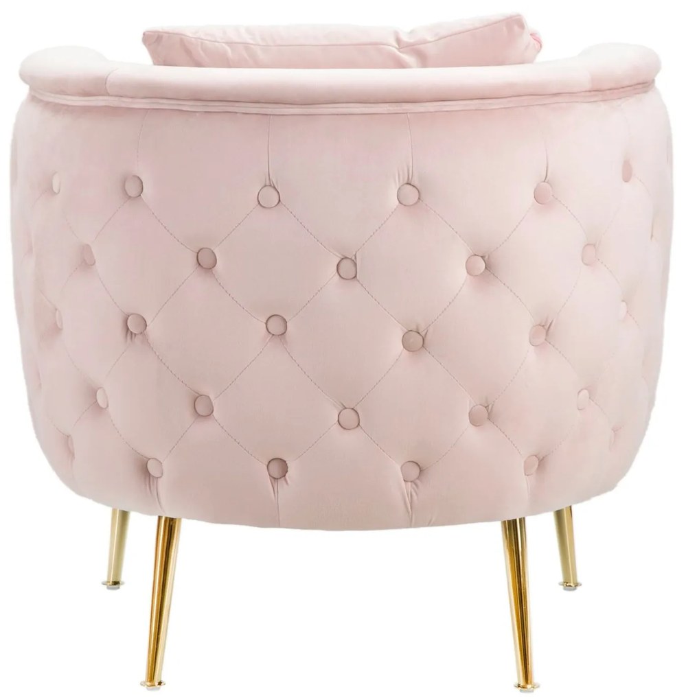 Poltrona Bucarest Rosa Elegante 76x74x73