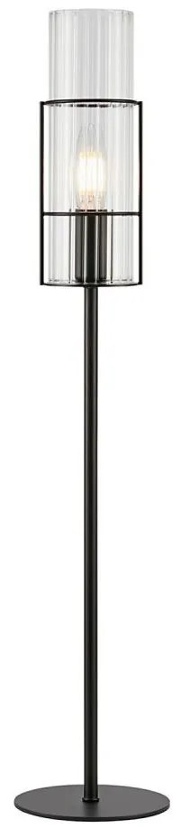 Markslöjd 108556 - Lampada da tavolo TUBO 1xE14/40W/230V 65 cm nero/clear
