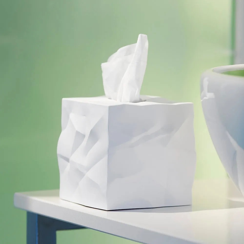 Scatola per fazzoletti Wipy Cube Bianco - Essey