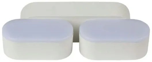 Applique LED da esterno flessibile 2xLED/12W/230V IP65 grigio