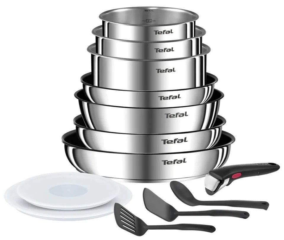 Set di pentole in acciaio inox 13 pezzi INGENIO Emotion L897DS04 - Tefal