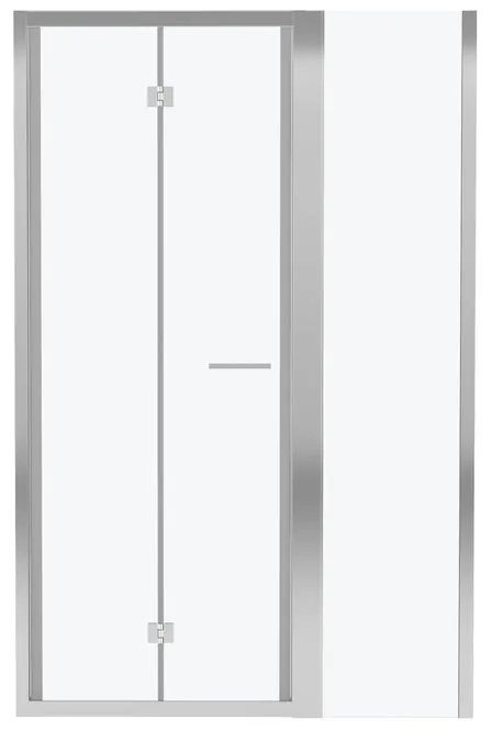 Pannello laterale per box doccia Wens L 50 x H 195cm, Sp. 6 mm vetro smerigliato