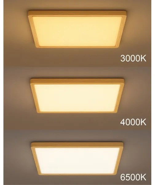 Plafoniera LED LED/40W/230V 3000/4000/6500K 50x50 cm beige