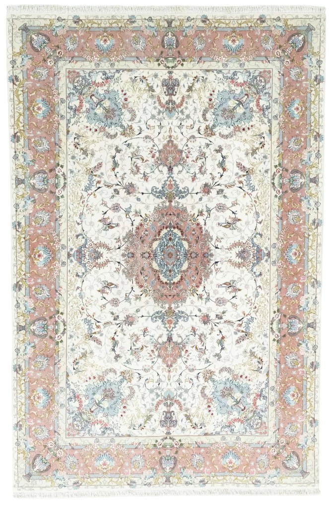 Tabriz Tappeto persiano 300 x 200 Beige (Iran) Annodato A Mano